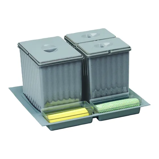 Lanesto Afvalemmer 27 liter (1 x 14 + 2 x 6,5 liter)