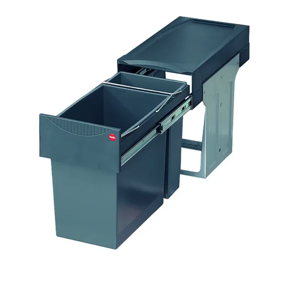 Hailo Afvalemmer Tandem de Luxe 31 liter (1 x 24 + 1 x 7 liter)