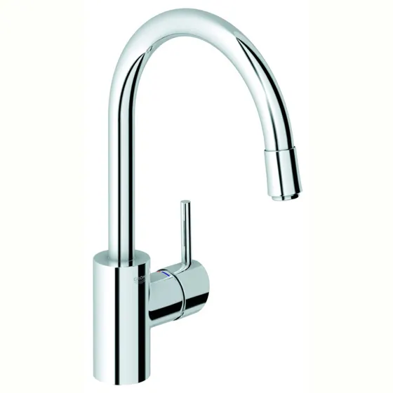 Grohe Concetto met hoge uitloop en uittrekbare perlator, Chroom