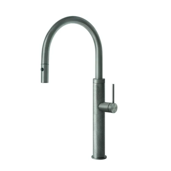 Gessi 316 Cesello met Uitrekbare Perlator, Rvs
