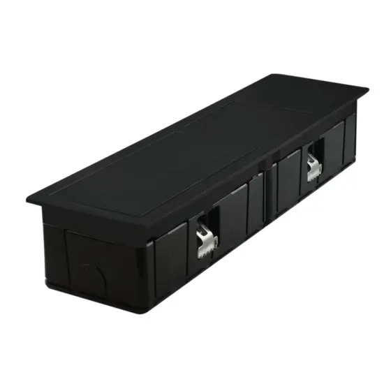 Lanesto Slide Combi 1ST + 1USB_A+C, Zwart
