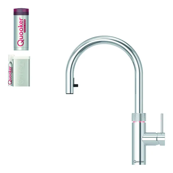 Quooker Flex + Pro 3 + Cube, Chroom