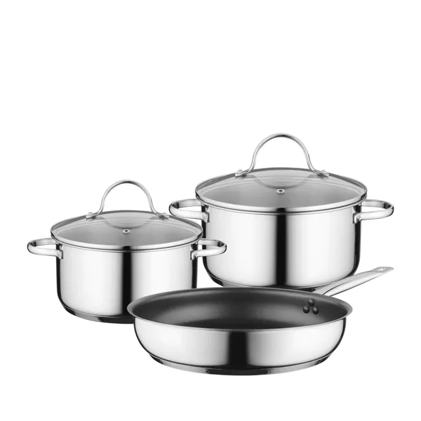 Pannenset, 3-delig, voor inductie