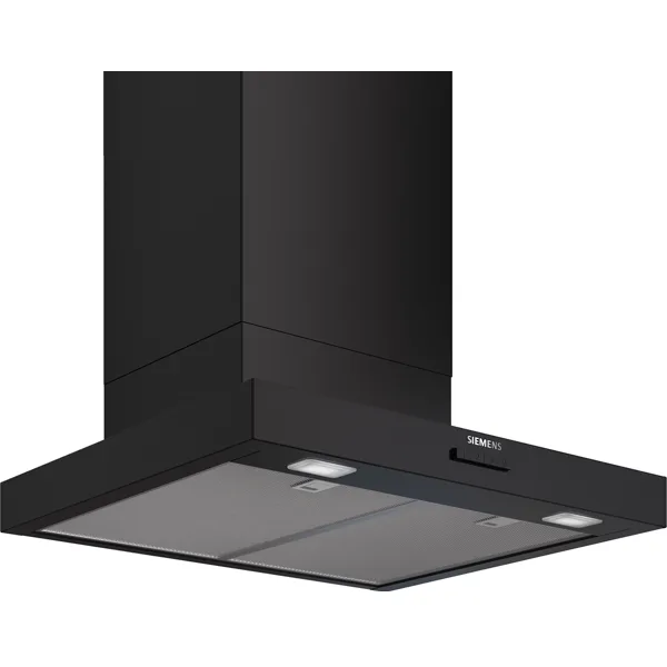 Siemens iQ300 wandschouwkap 60 cm, blokmodel, matzwart
