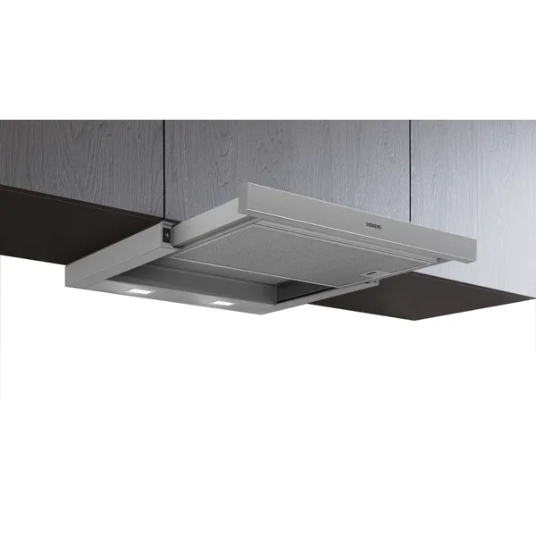 Siemens iQ100 vlakschermkap 60 cm, zilvergrijs