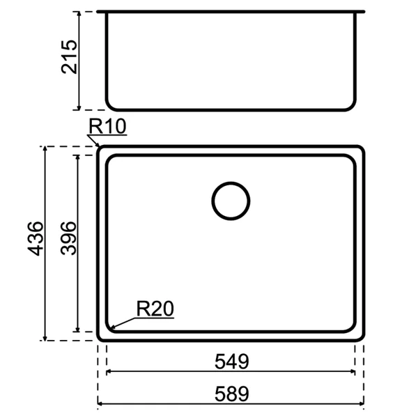 Lanesto 915 spoelbak